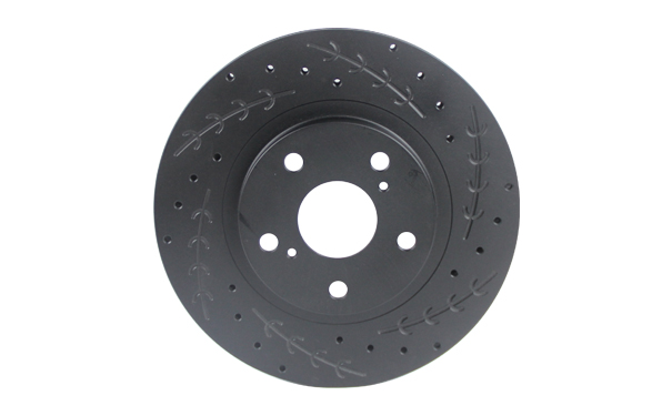 Punching and marking brake disc